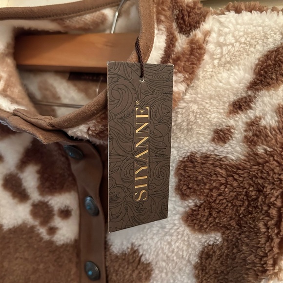 Shyanne Roberta Polar Fleece Quarter Snap Jacket ❤️ NWT Color Coffee - Picture 7 of 8